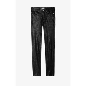 Zadig Voltaire $898 Phlame Lamb Leather Pants 38 Black New